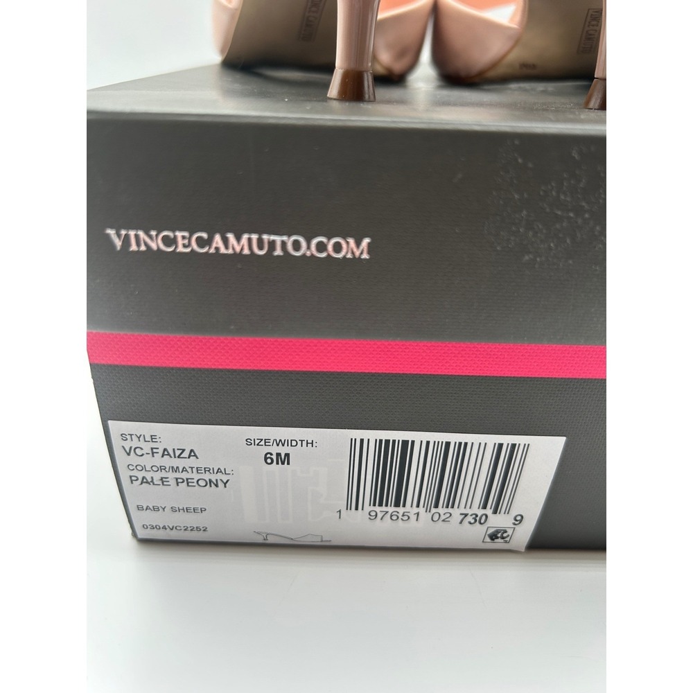 Vince Camuto Faiza Mules,Womens 6M,Pale Peony Pink Leather,Kitten Heel,(NIB) - Picture 3 of 14